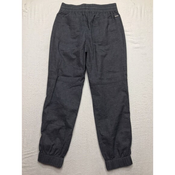 PRANA Mantra Hemp Jogger Women XS (30x26) Charcoal Gray Drawstring Elastic Cuff - Picture 2 of 16